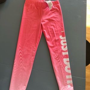 Girls Nike Dri Fit Pink Leggins Size 6X